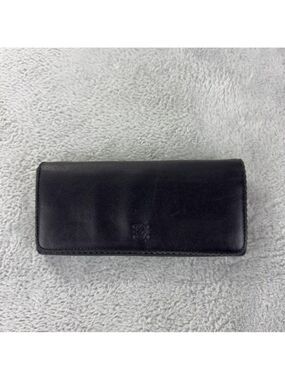 Loewe Black Leather Long Wallet